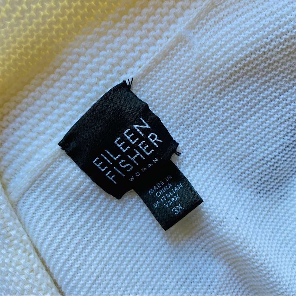 Eileen Fisher Merino Wool Open Front Cardigan 3X - Picture 3 of 7